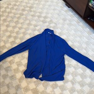 Vibrant Blue Open Cardigan